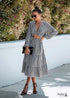 Boho Gingham Midi Dress Amara
